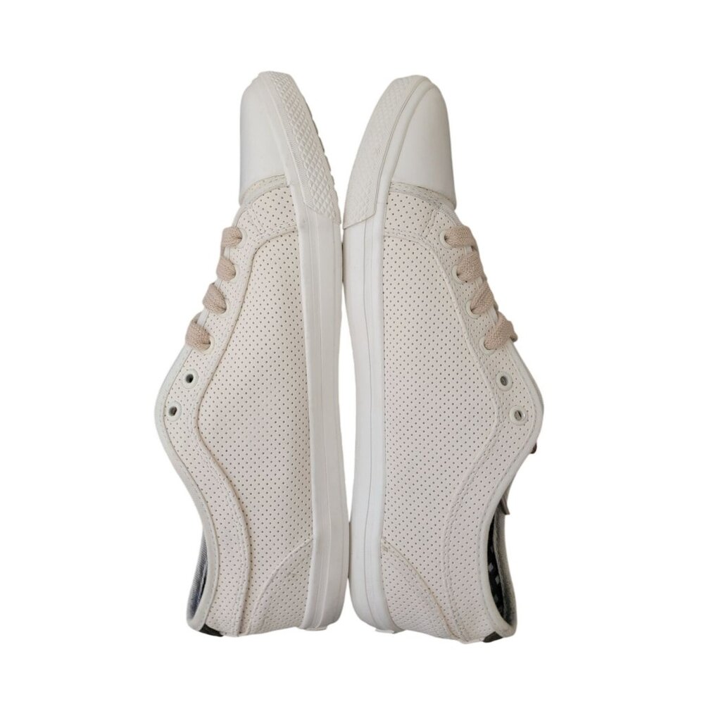 Ben Sherman MADISON Oxford Perforated Beige Lace Up Sneakers Men's Size 9.5 - Picture 4 of 9